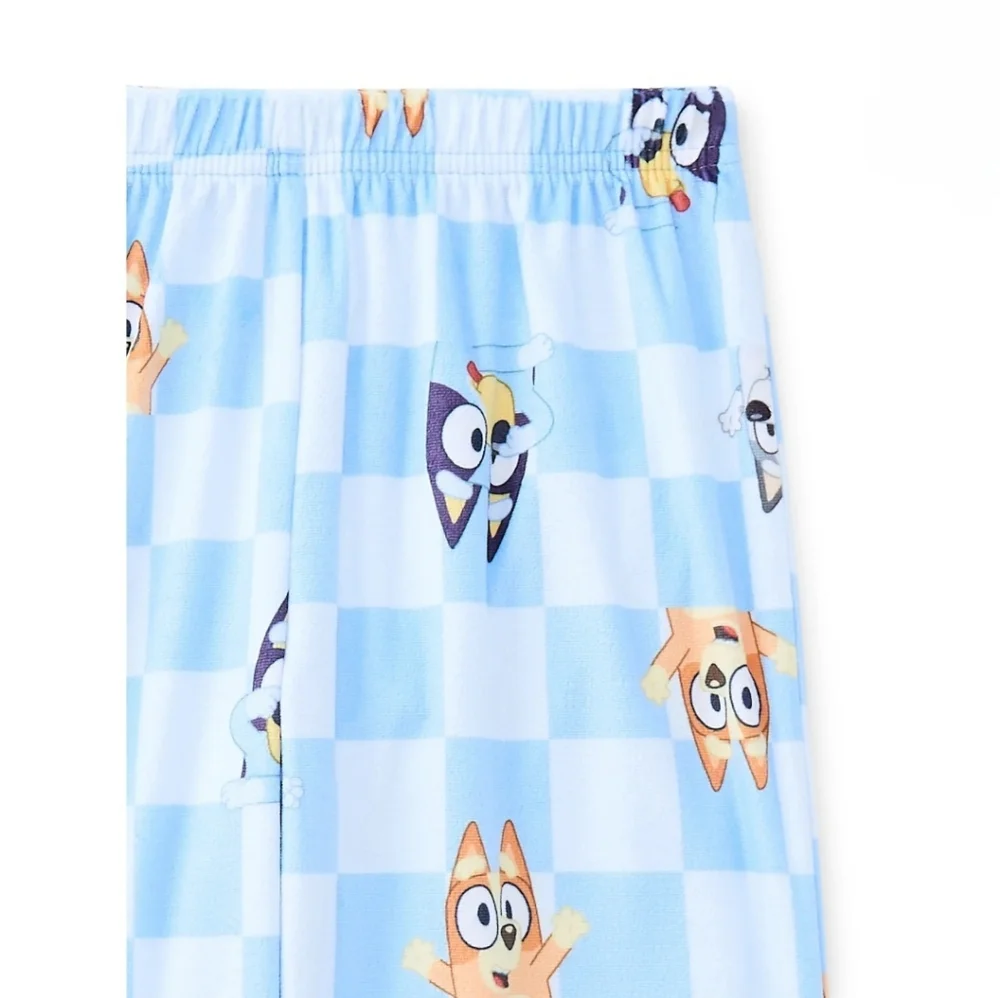 Bluey & Bingo Kids Girls Crew Neck Long Sleeve Tops and Pants Pajama Set 2 piece